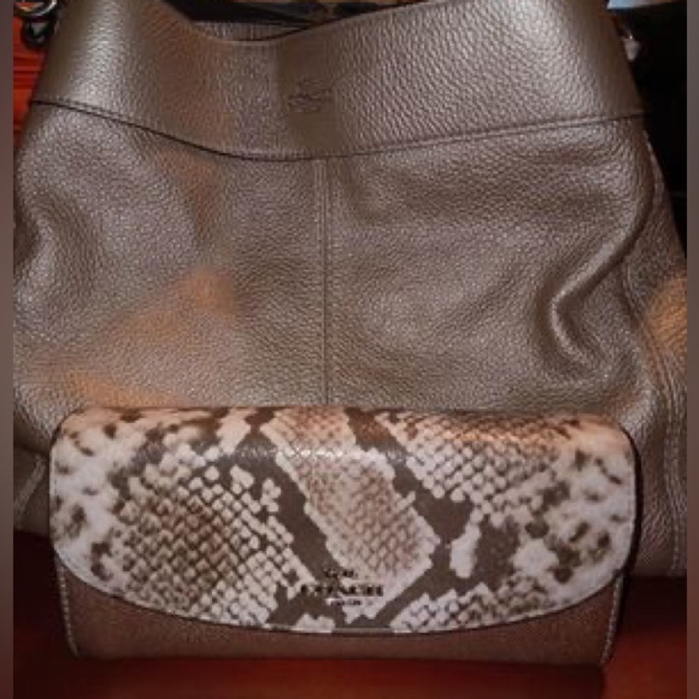 Couch purse and wallet